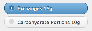 Exchanges or Carbohydrate Portions